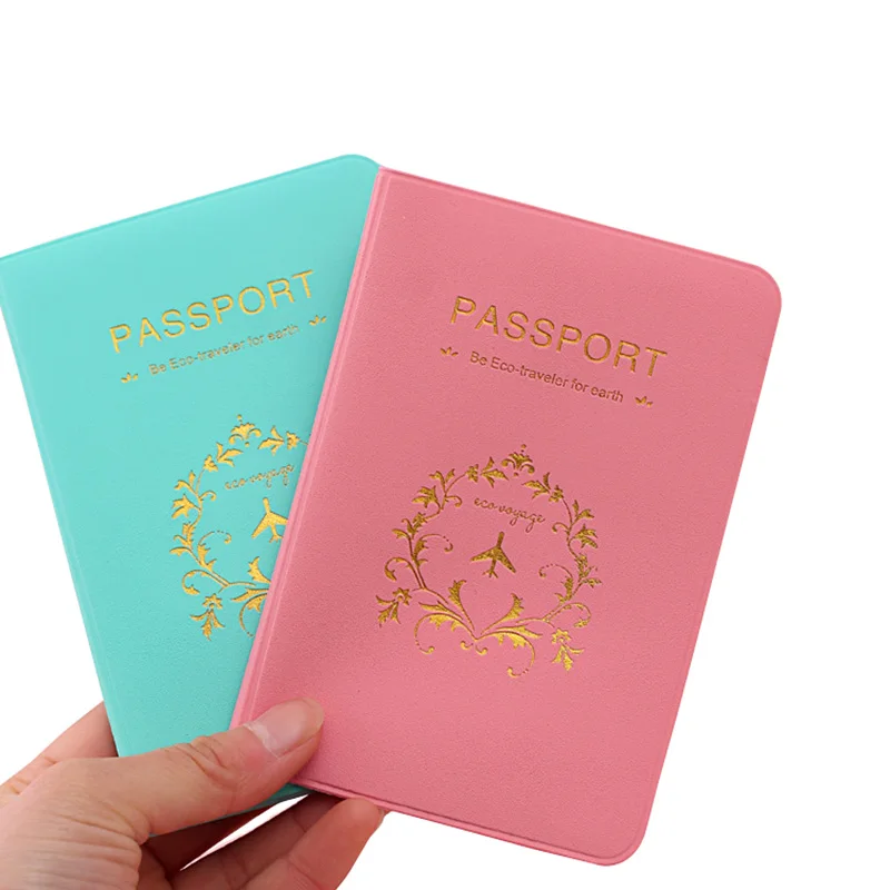 Simpatična korejska ženska potni list Cover nepremočljiva torbica potnega letala Lovely Travel torba za potni list