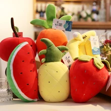 Kawaii Cartoon Plush dolls Toys vegetables& fruits stuffed dolls children's gift pineapple  banana  pear apple Strawberry chili