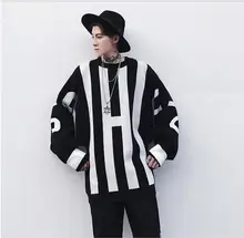 S~3XL! New Men’s Clothing The original club hairdresser loose and long sleeve Pullover Sweater singer costumes