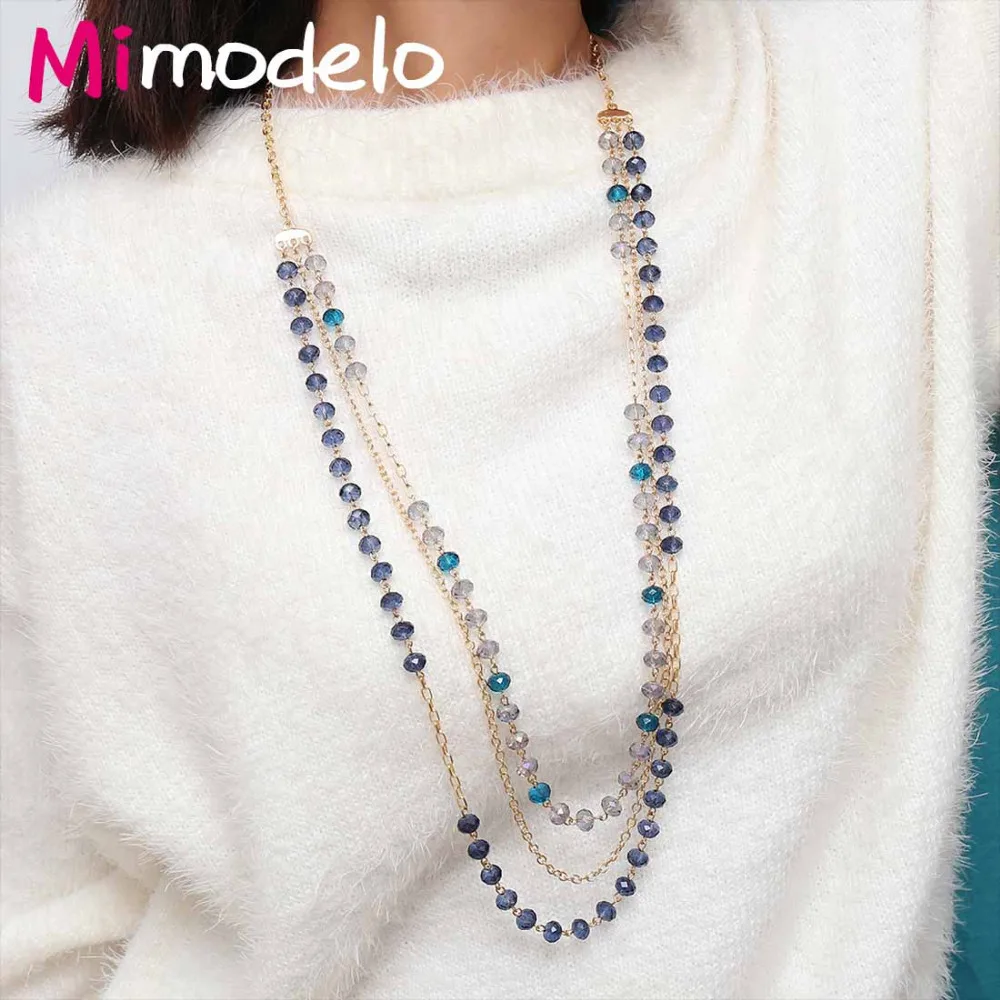 Temperament Simple Geometric Item Sweater Chain Female Personality