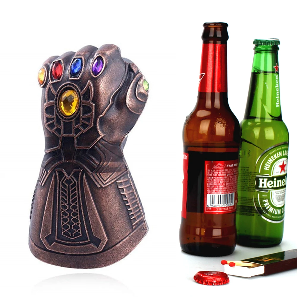 Креативный Кулак Открывалка для пивной бутылки Infinity Thanos перчатка с крагами