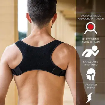 

1PCS Body Wellness Posture Corrector Back Straight Shoulders Brace Strap Correct Hot Sale Men Women Brace Belt Strap Correct