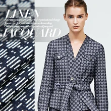 Весенне-осеннее хлопковое жаккардовое пальто, Лаконичное платье, хлопковая ткань,, Высококачественная хлопковая ткань