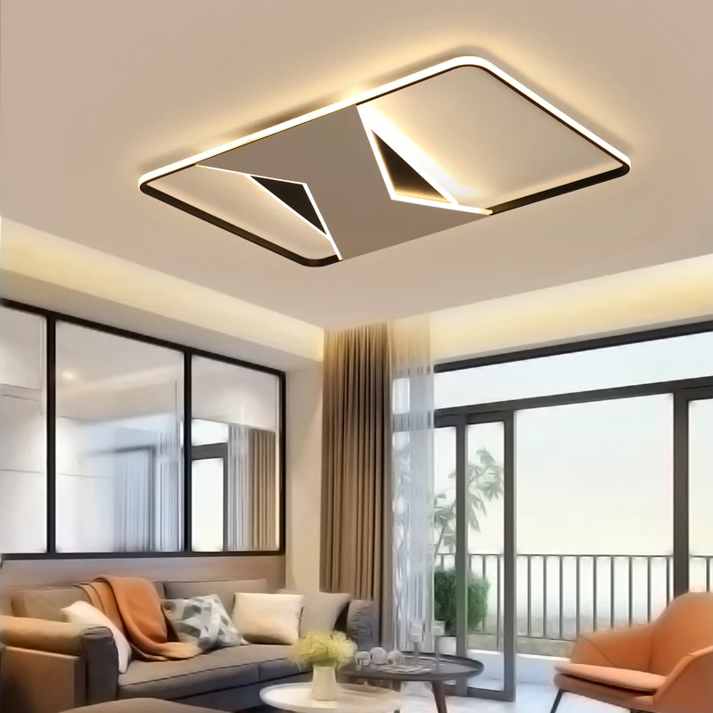 

Modern Led Chandelier lights for living room bedroom plafonnier lustre de plafond Rectangle Modern LED Ceiling Chandeliers