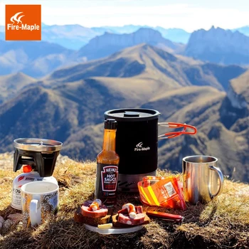 Fire Maple Star X1 Camping Stoves Outdoor Hiking Cooking System With Stove Heat Exchanger Pot Bowl Portable Gas Burners FMS-X1 6