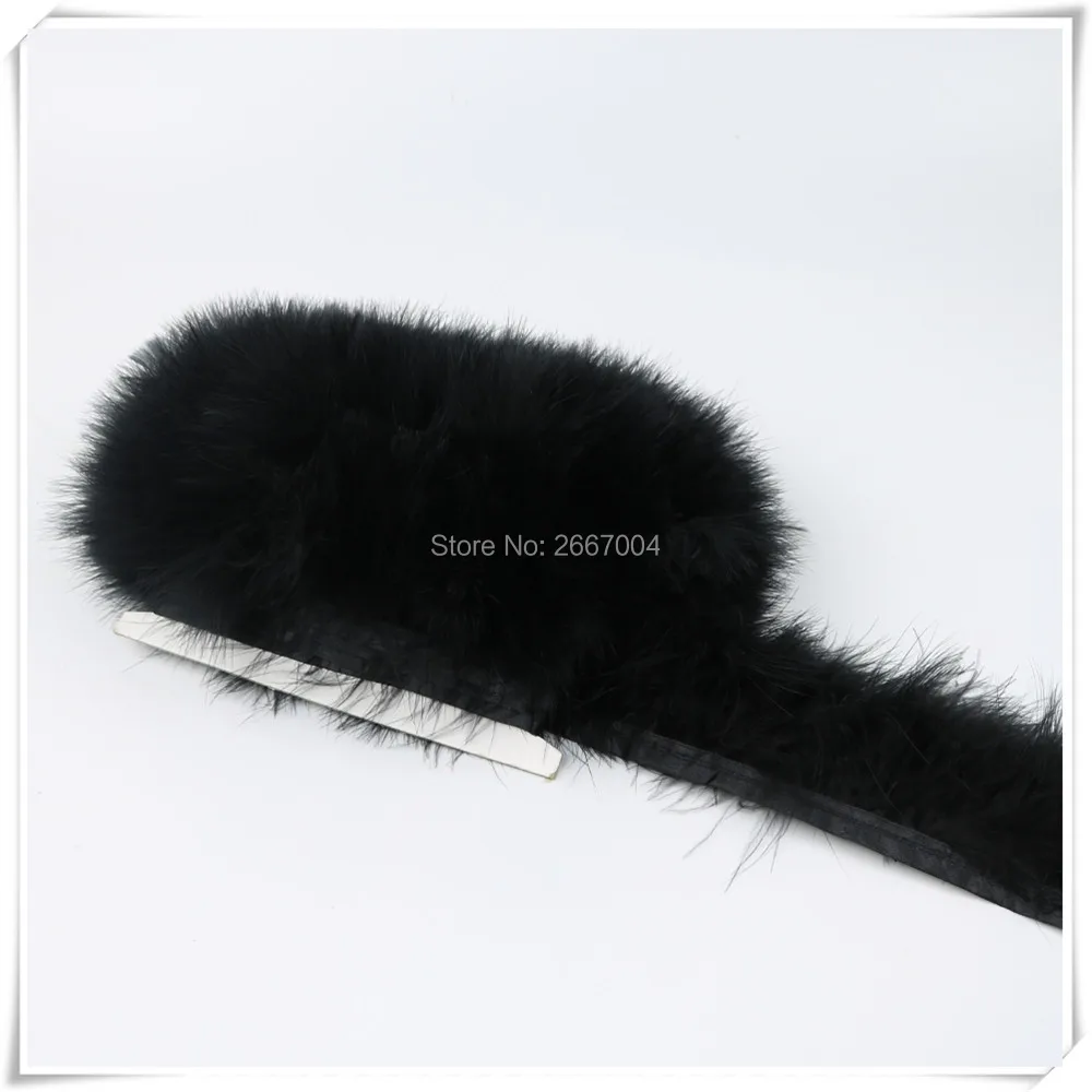 2 black marabou trimming 4