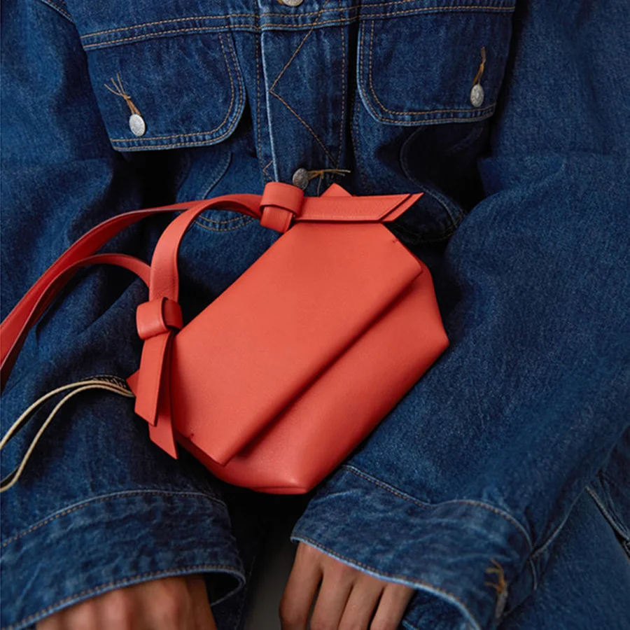 

Cute Bow Envelope Bag For Women Soild Pu Leather Shoulder Bags Woman Mini Small Clutch Ladies Hand Bags Women Brand Designer Bag