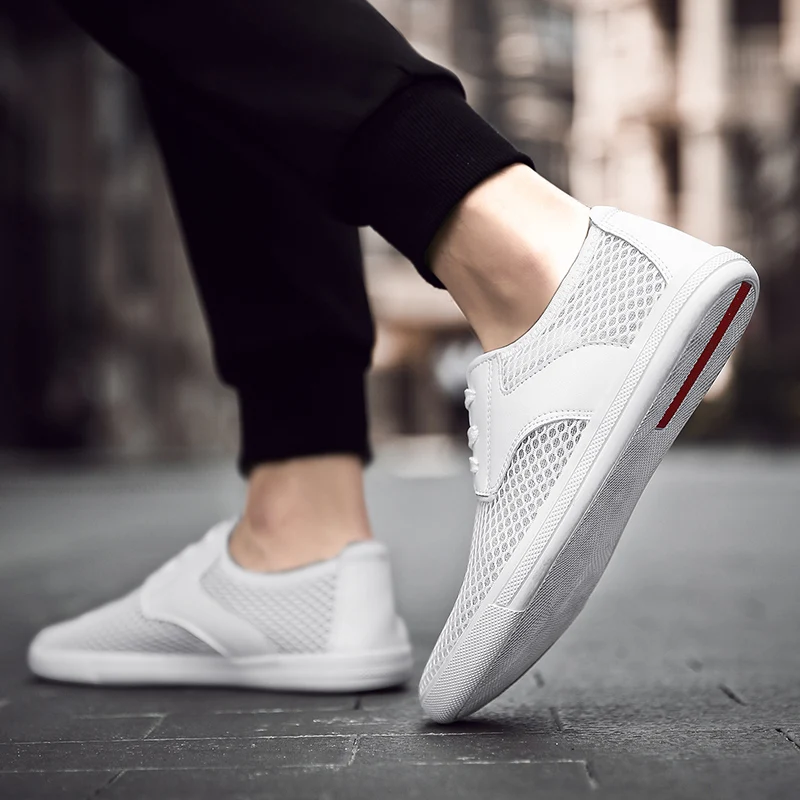 

Men's mesh casual shoes 2019 new lightweight breathable comfortable flat men's shoes fashion men's sports shoes