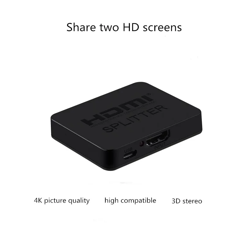 2 порта HDMI Y Splitter 1 в 2 выхода двойной дисплей ТВ HD tv