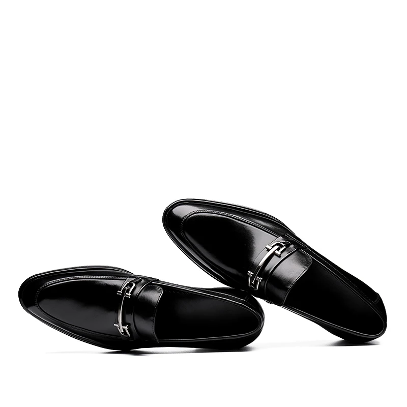 Masculino Sapato Respirável Vestido Black Dedo Japanned Couro Casamento Homens De Heinrich Social Genuíno Apontado Sapatos Borla qIOxRP