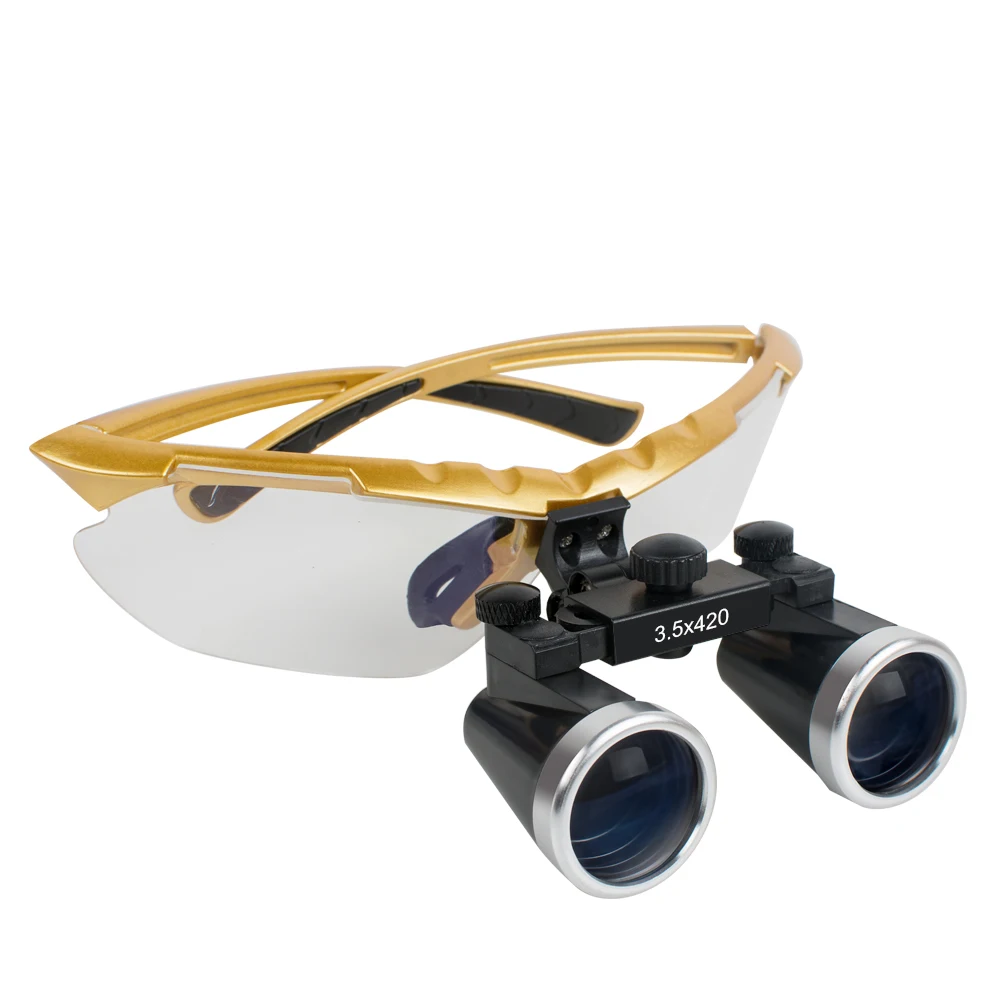 

CE/ISO Dental Loupe Dental Surgical magnifier 3.5X420mm Binocular Loupes Optical Glass For Dentists