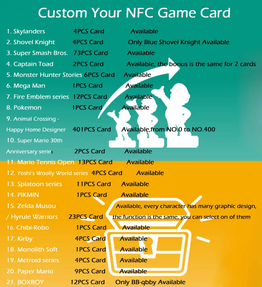 

Custom NFC Printing Card for NS Games