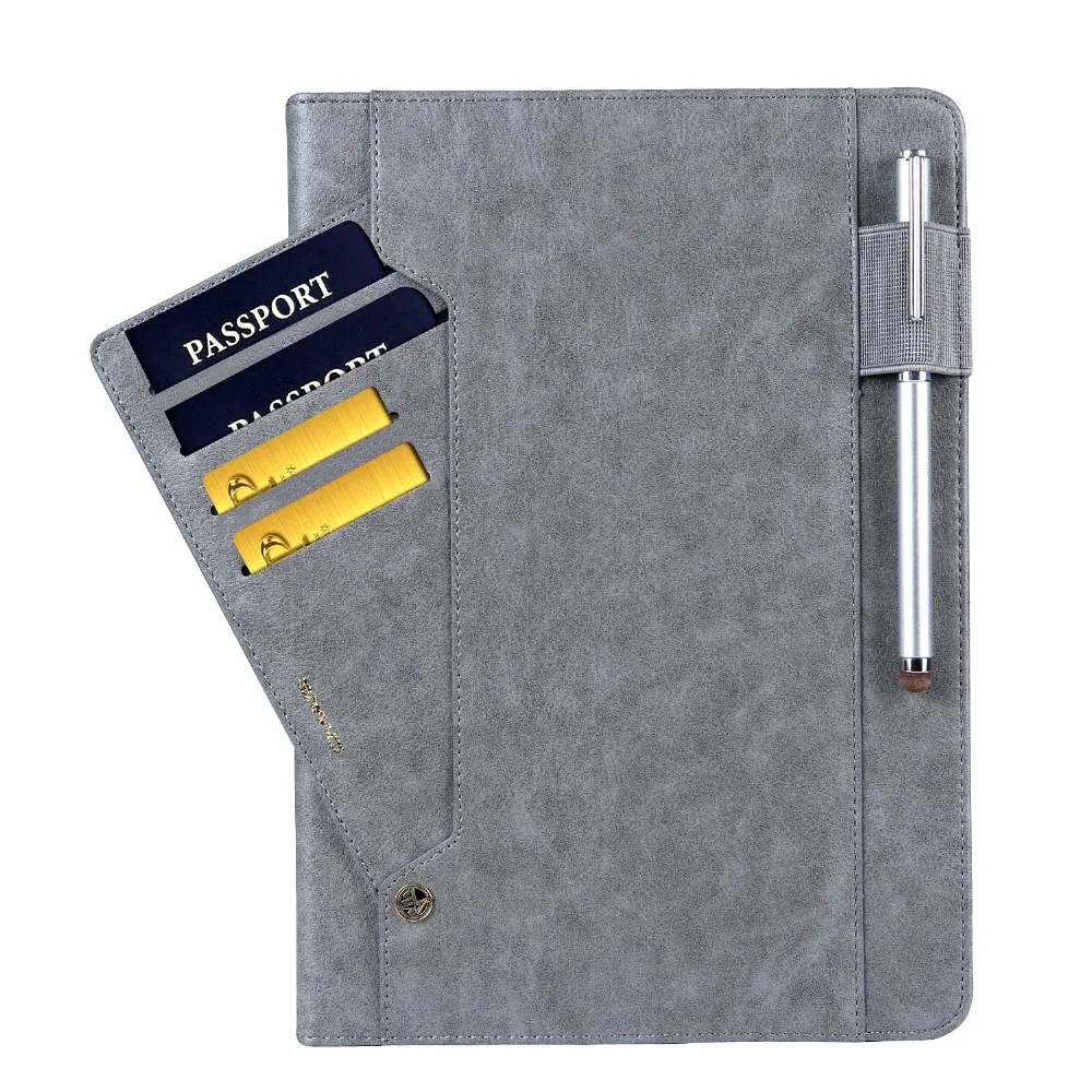 

BuzzLee for Apple iPad Pro 10.5 inch Luxury vintage PU Leather Case tablet Smart Flip Full Protec Cover w/Card Slots