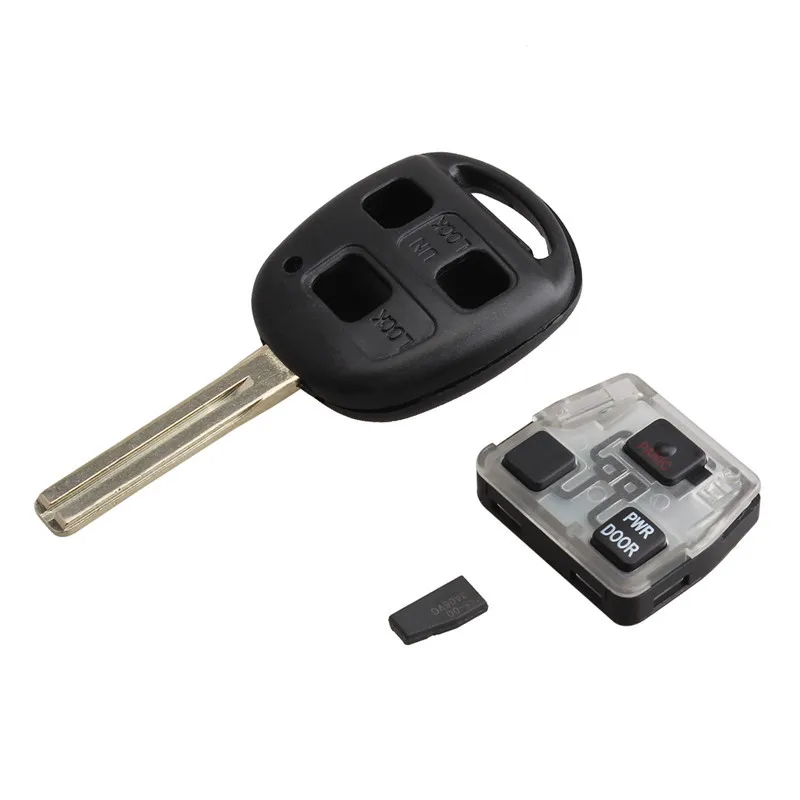

Black Remote Entry Ignition Power Key Fob For Lexus RX350 RX450h RX330 3 Buttons With Chip FCCID HYQ12BBT Refit Car Key