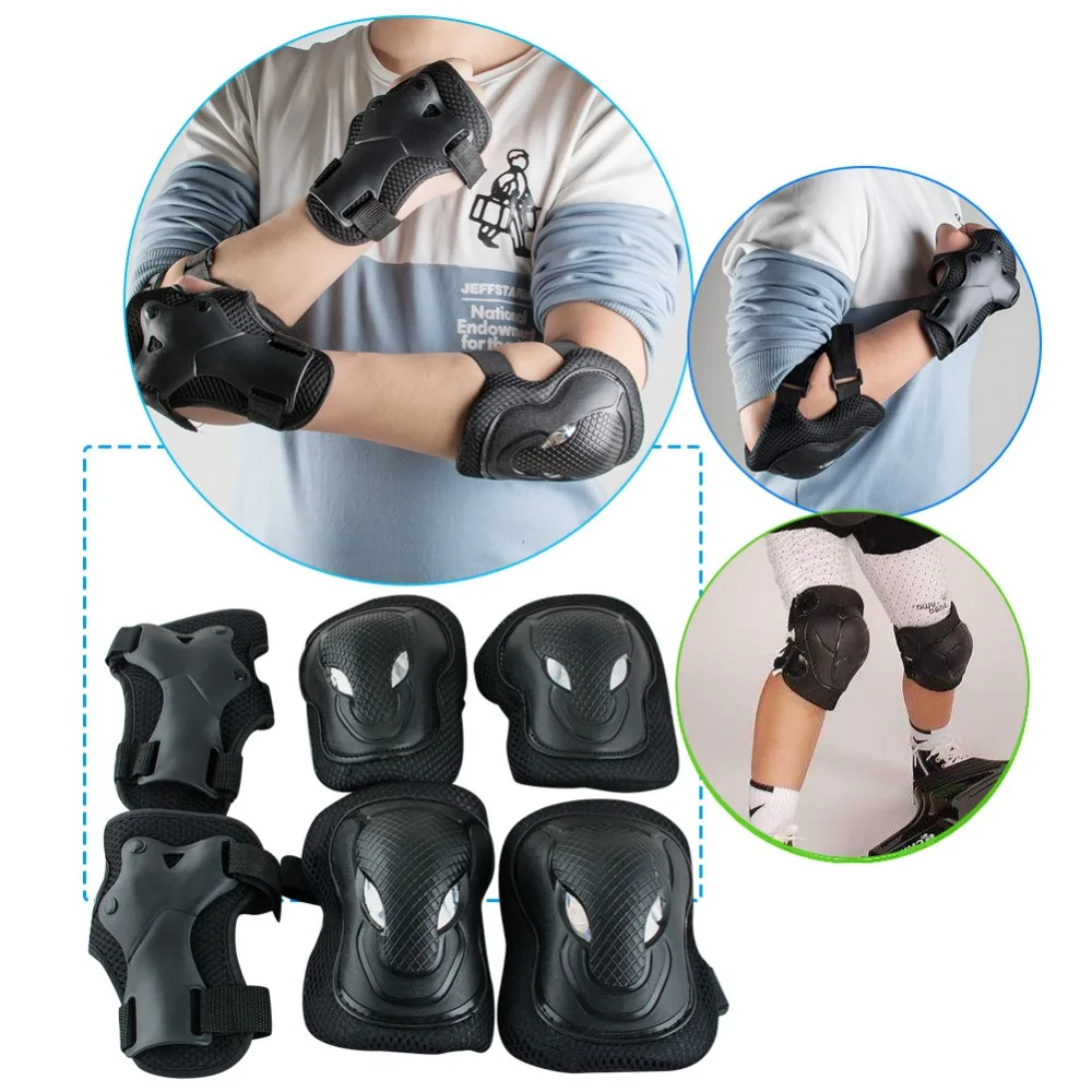 Skateboard Roller Blading Elbow Knee Wrist Protective Safety Gear Pad