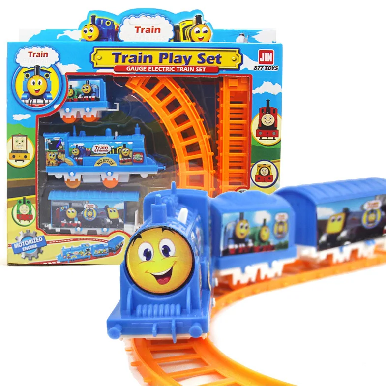 Hot Interesting Children Toy Train Assembling Track Train Model Children Intelligence Education Toy Train Model Toy