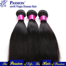 Brazilian Virgin Hair Yaki Straight, Coarse Yaki 3 pcs/Lot, Human Hair, Italian Yaki 8″-30″ ,Natural Black, Kinky Straight Hair