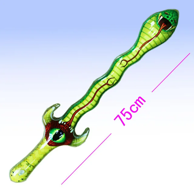 Детский Надувной меч оружие надувная Змея Форма мечи не заземление оружие дети подарки на день рождения детские игры сценический реквизит - Цвет: 1