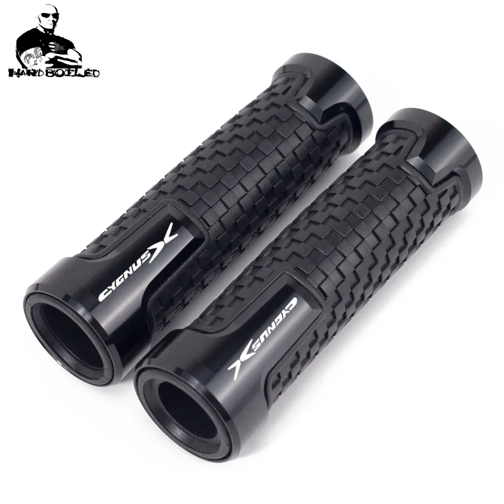 Motorcycle Hand Grips 78 22mm CNC Aluminum Rubber Gel Handle Grip For YAMAHA CYGNUSX 125 CYGNUS X 125 SMAX 155 BWS R 125 (1)_Jc