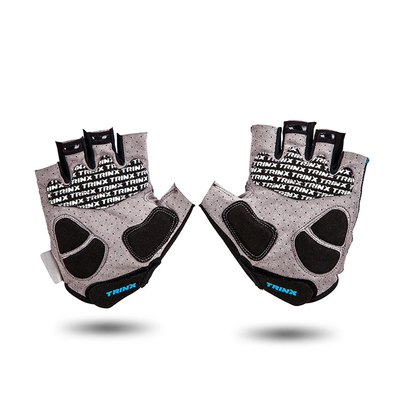 Перчатки TRINX для езды на велосипеде с полупальцами противоскользящие перчатки с защитой от пота MTB шоссейные велосипедные перчатки спортивные перчатки дышащие противоударные мужские и женские перчатки