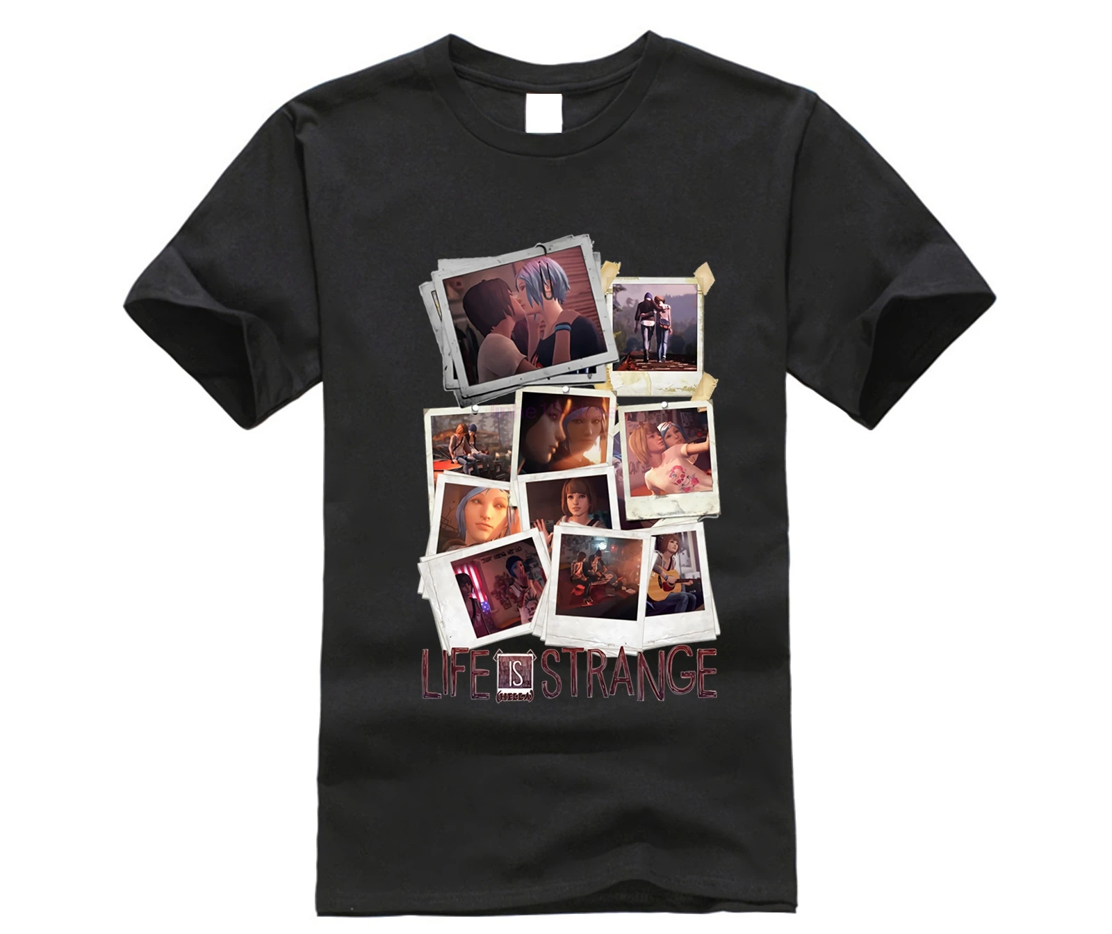 buy Life is Strange Tees Novelty Custom Man Stylish Round Collar T Shirt Popular Game T shirt Big Size Camiseta