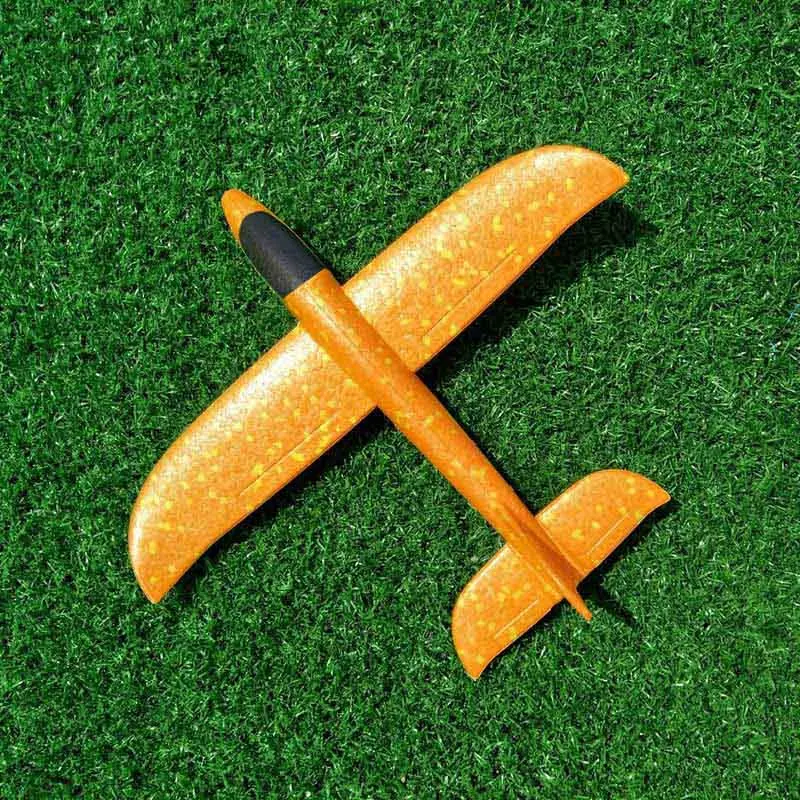 Not Lamp Orange Детские игрушки «сделай сам» ручной бросок Летающий планер самолеты пена модель аэроплана вечерние сумки наполнители Летающий планер самолет игрушки для детской игры - Цвет: Not Lamp Orange