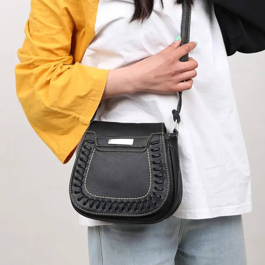 Винтаж для женщин сумка кошелек цвет кожаный женский клатч Малый Crossbody курьерские Сумки Мини телефон кошелек для монет и карт