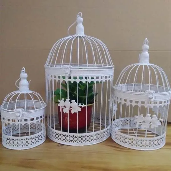 Iron Bird Cage Wall Birdcage Flower Decoration Fashion Classic