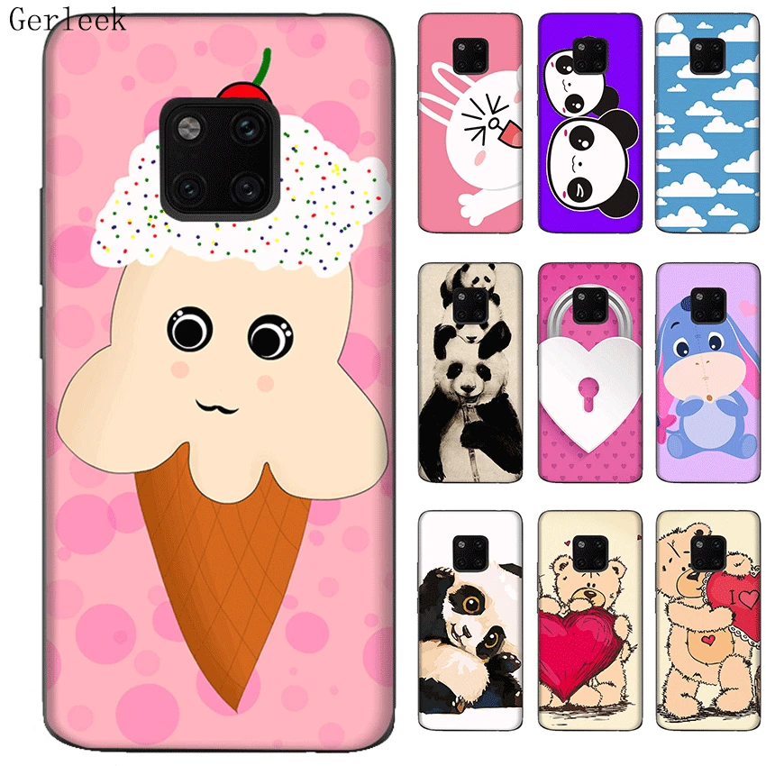 Silicone TPU Phone Case For Huawei Nova 2i 3 3i Mate 10 20 Pro Lite Y6 Y5 Prime 2017 2018 Cute 3D Cartoon | Мобильные телефоны и
