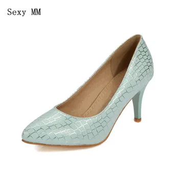 

Thin High Heels Women Pumps High Heel Shoes Stiletto Woman Party Wedding Shoes Ladies Kitten Heels Plus Size 33-40 41 42 43