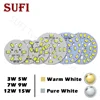 10pcs 3W 5W 7W 9W 12W 15W Brightness SMD5730 LED Lamp Panel White Warm White LED Lamp Board for Ceiling Ceiling PCB With LED ► Photo 1/6
