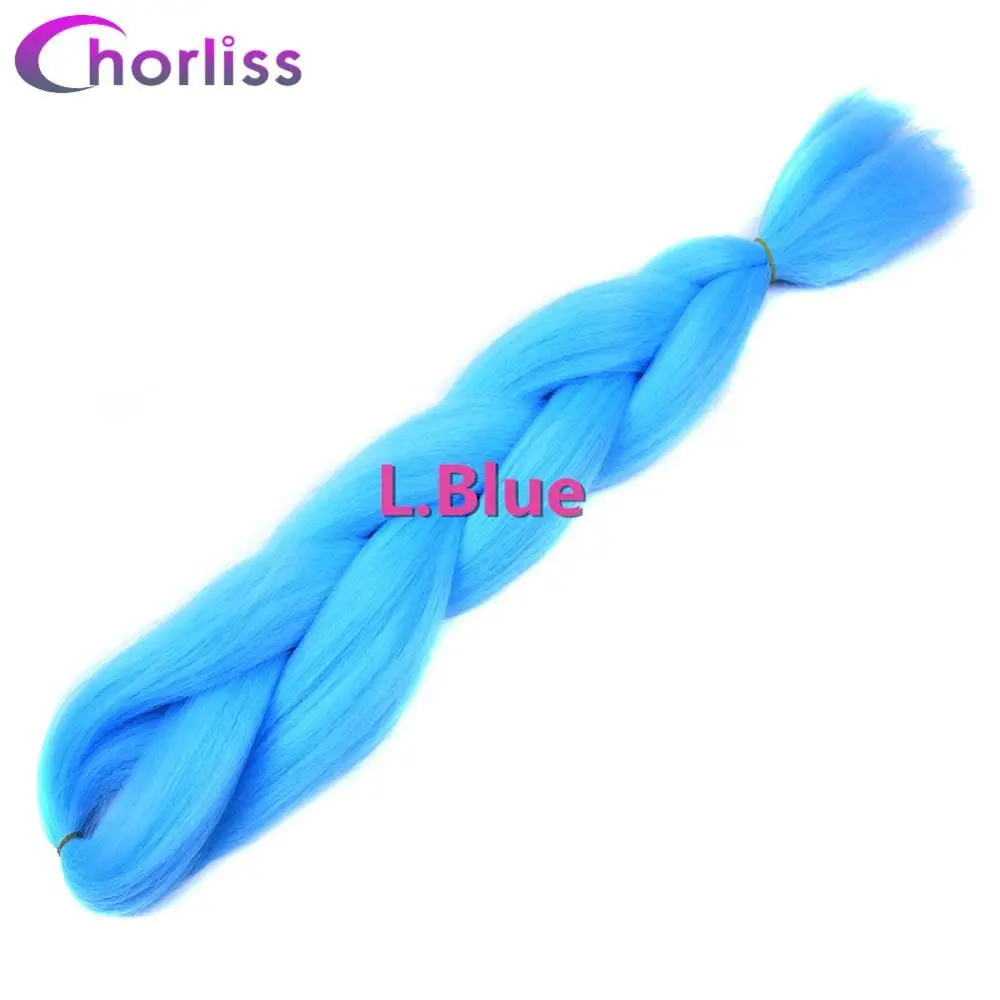 M#33 Chorliss 2" Ombre Плетение Волос вязанная косами jumbo косы синтетических крючком Химическое наращивание волос blacktpurpletmint Зеленый 100 г/упак - Цвет: M#33