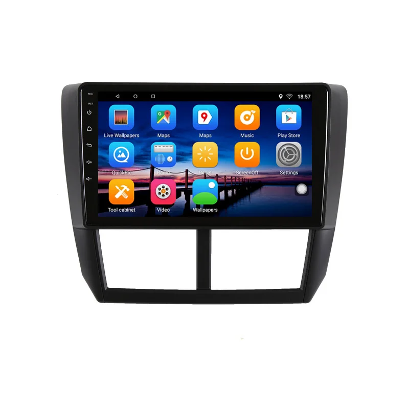 Sale 9" 2G RAM 32G ROM Android Car DVD Video Player GPS For Subaru Forester 2008 2009 2010-2012 audio car radio stereo headunit wifi 2
