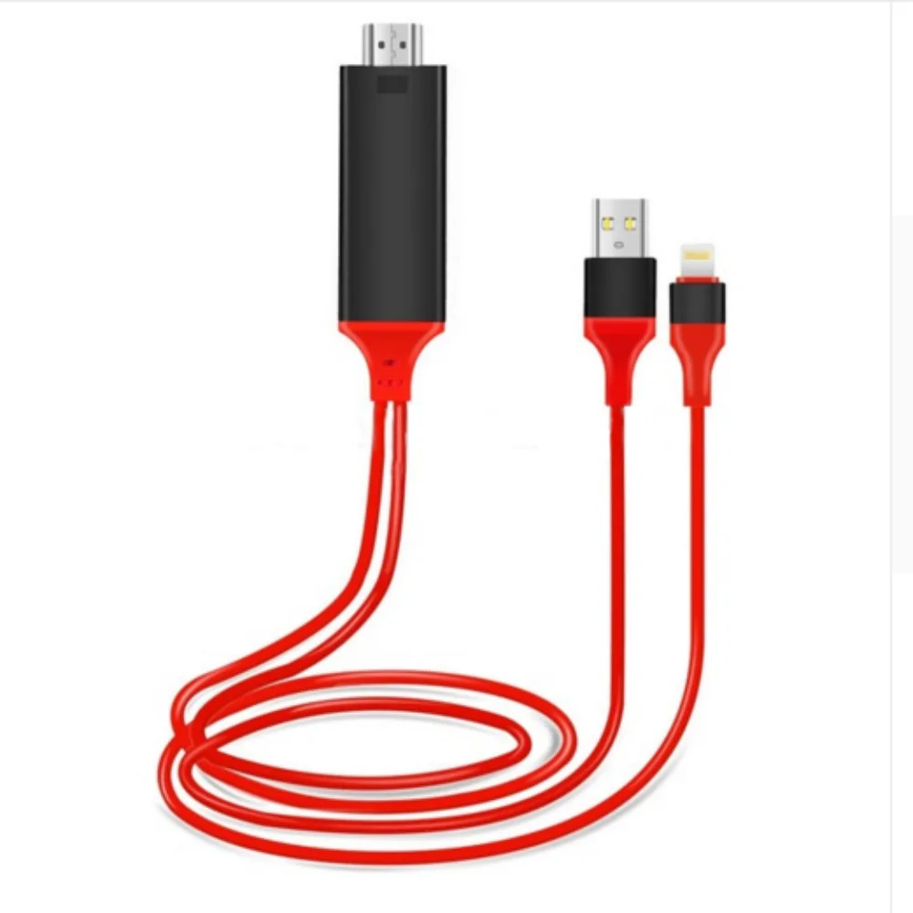 Высокая скорость 8 Pin HDMI кабель для молнии к HDTV адаптер цифрового ТВ AV iPad Pro воздуха