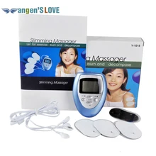 Electric Slimming body Massager Pulse Muscle Pain Relief Fat Burnning Relaxation Health Care beauty Massage 4 Pads pain fitness