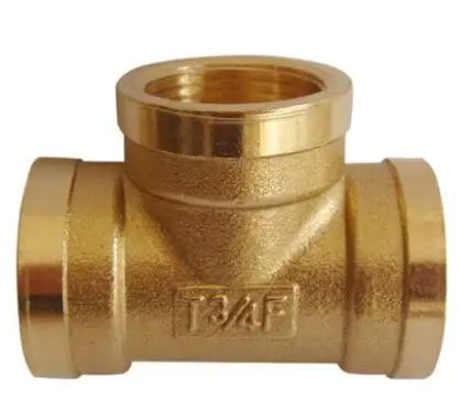 

Латунный соединитель для труб BSP, 1 шт, 3/4 дюйма мама-1/2 дюйма мама-3/4 дюйма мама, длина тройника 57 мм