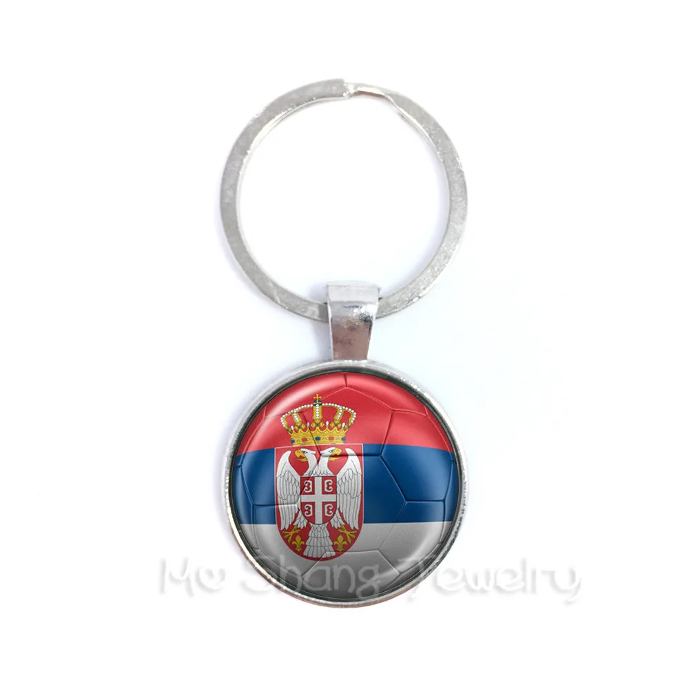 

2018 World Cup Keychains Senegal,Serbia,Switzerland,Sweden,Portugal,Japan Nation Flag Football Keyring
