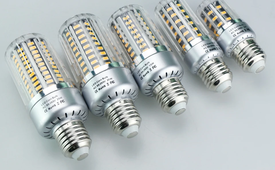 Foxanon 4 шт. светодиодный светильник E27 E14 220V 110V Ampoule Lumieres для внутреннего и наружного освещения кукурузная лампа люстра 5W 10W 15W 20W 25W SMD5736