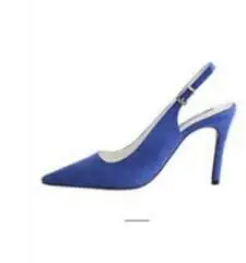 Г., летние новые стильные босоножки женские замшевые пикантные корейские модные осенние туфли на высоком каблуке - Цвет: blue 6cm