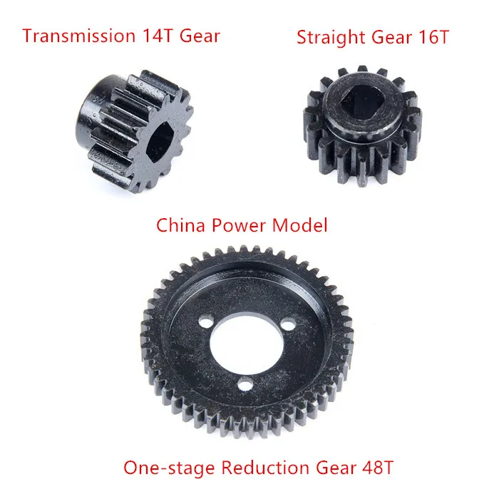 

One-stage Reduction Gear 48T Transmission 14T Gear Spur Gear 16T for Rofun Big Monster Truck FG BM ROVAN 4WD