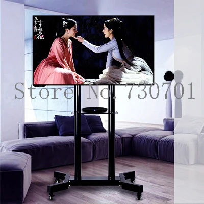 التلفزيون المحمول عربات الطابق تلفزيون حامل جبل قوس التلفزيون عربة مع عجلات المنقولة و dvd الرف صالح لل 32 \