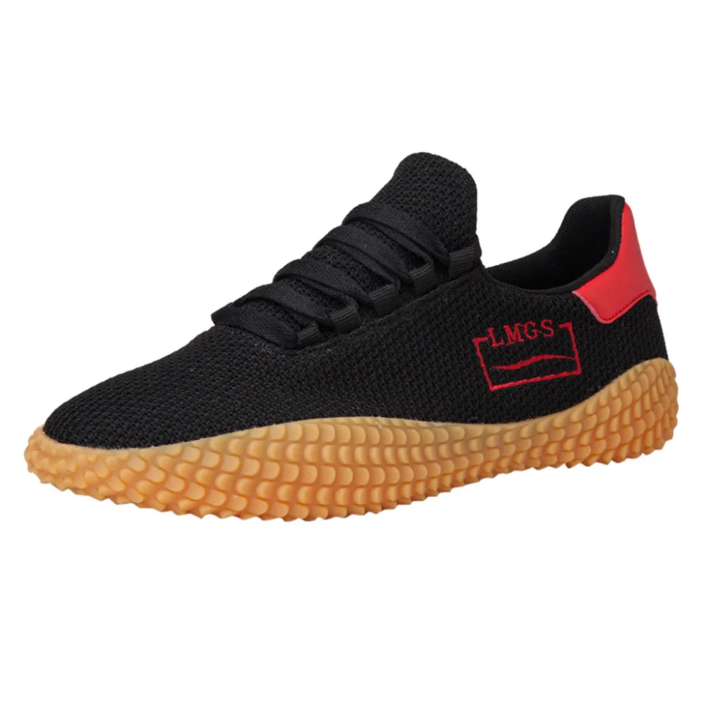 2019 Summer men's breathable mesh sneakers wild trend casual shoes round head straps running shoes non-slip lightweight 40J20 (2)