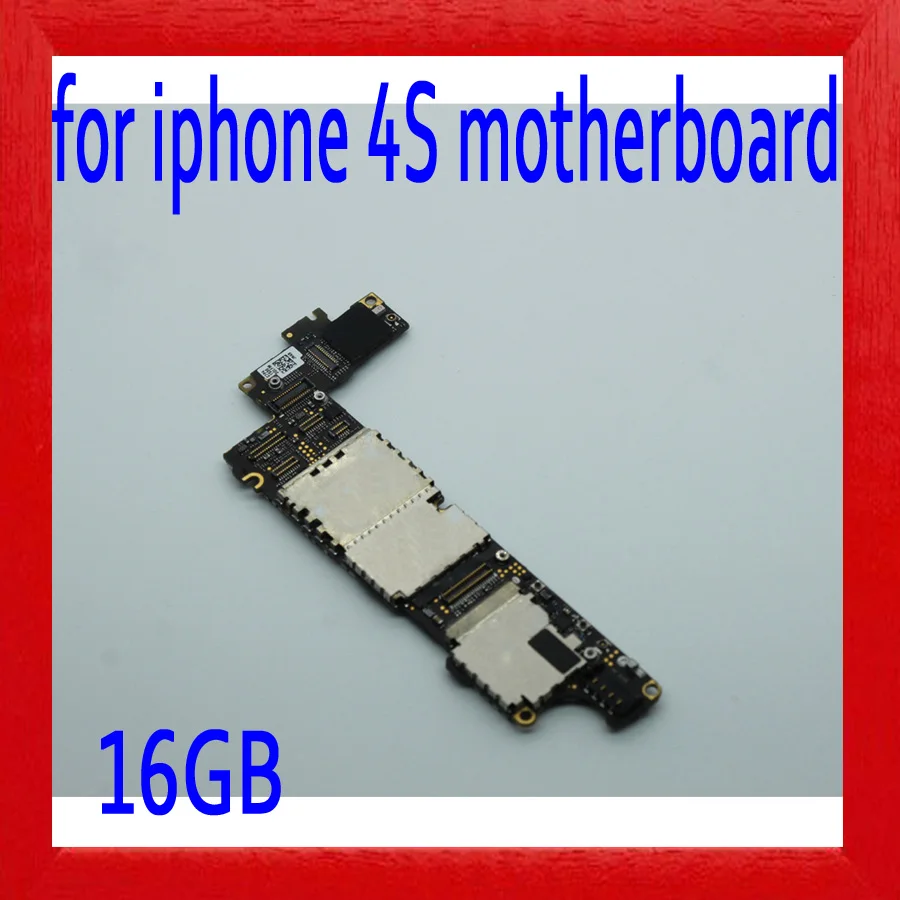 

8gb / 16gb / 32gb for iphone 4S Motherboard with IOS System,100% Original unlocked for iphone 4S Logic boards with Full Chips
