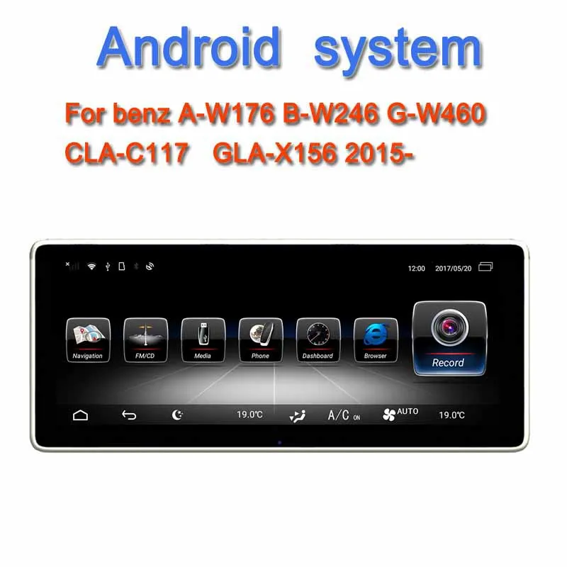 

10.25"touch screen android 8.0 octa core 4G RAM 32G ROM car dvd player for Mercedes benz A class W176 G W460 X156 C117 car audio
