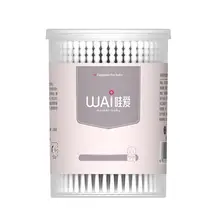 200 шт супер тонкие бумажные спиральные ватные палочки для ухода за ребенком специальные ватные палочки с двумя головками