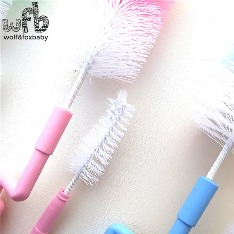 Детские щетки для бутылочек пластиковые нейлоновые 2 шт./лот|baby bottle brush|bottle brushbaby