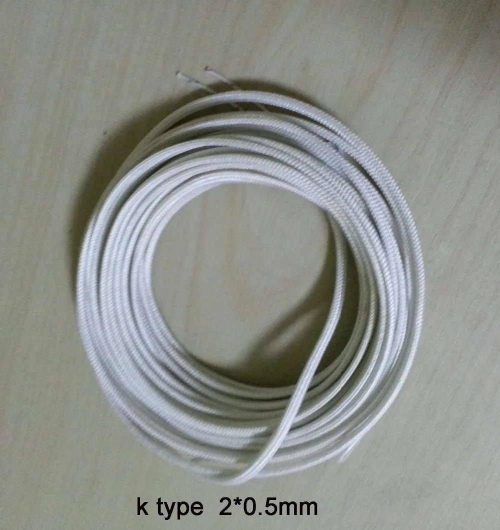 

2*0.5mm K Type Fiberglass Coated Thermocouple wire