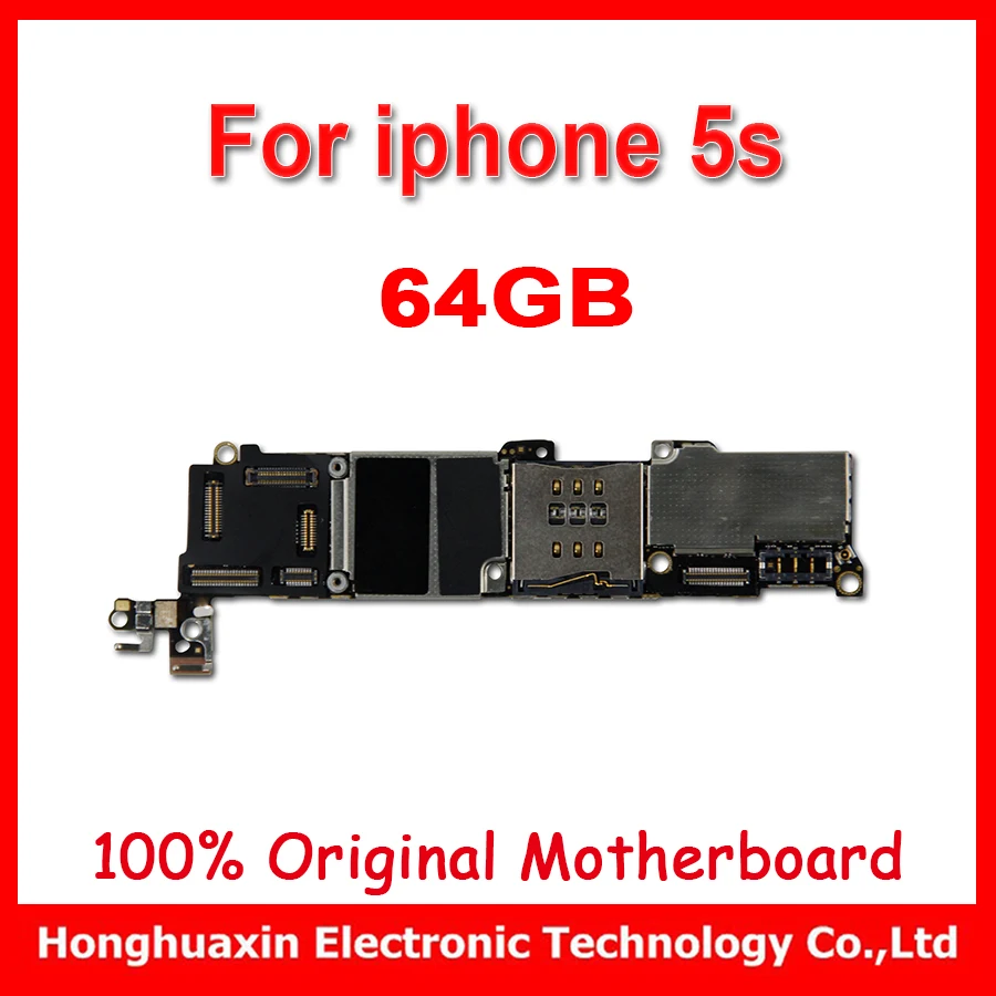 

64GB main plate for iphone 5S original motherboard without fingerprint unlocked mainboard logic board IOS board without Touch ID