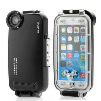 

Meikon 40m 130ft Rated Dive Professional Submersible Waterproof Underwater Housing Diving Phone bag Case for iPhone 6 Plus 5.5"