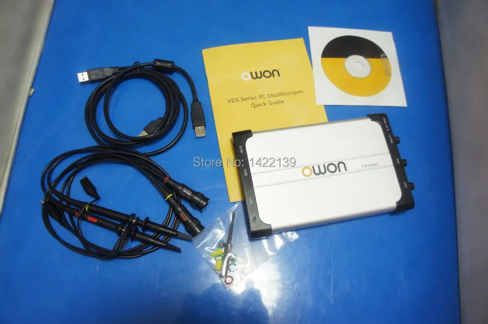 

Owon VDS2062 60MHz PC-based Oscilloscope, 100MHz Bandwidth, 1GSa/s Sample Rate, 10M Record Length